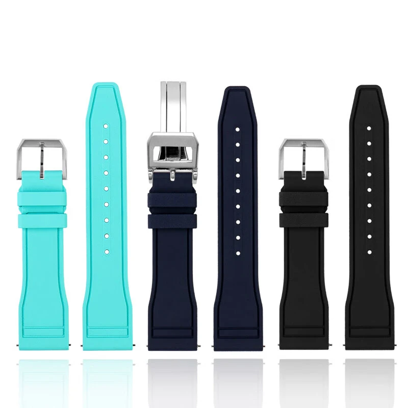 20mm 21mm 22mm Quick release watch strap  For IWC watchband Mark 18 Portugal Little Prince Pilot fluororubber Bracelet  for men