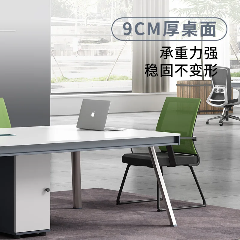 Simple Reception and Negotiation Conference Table Staff Training Table Multi-Person Table and Chair Combination Wholesale