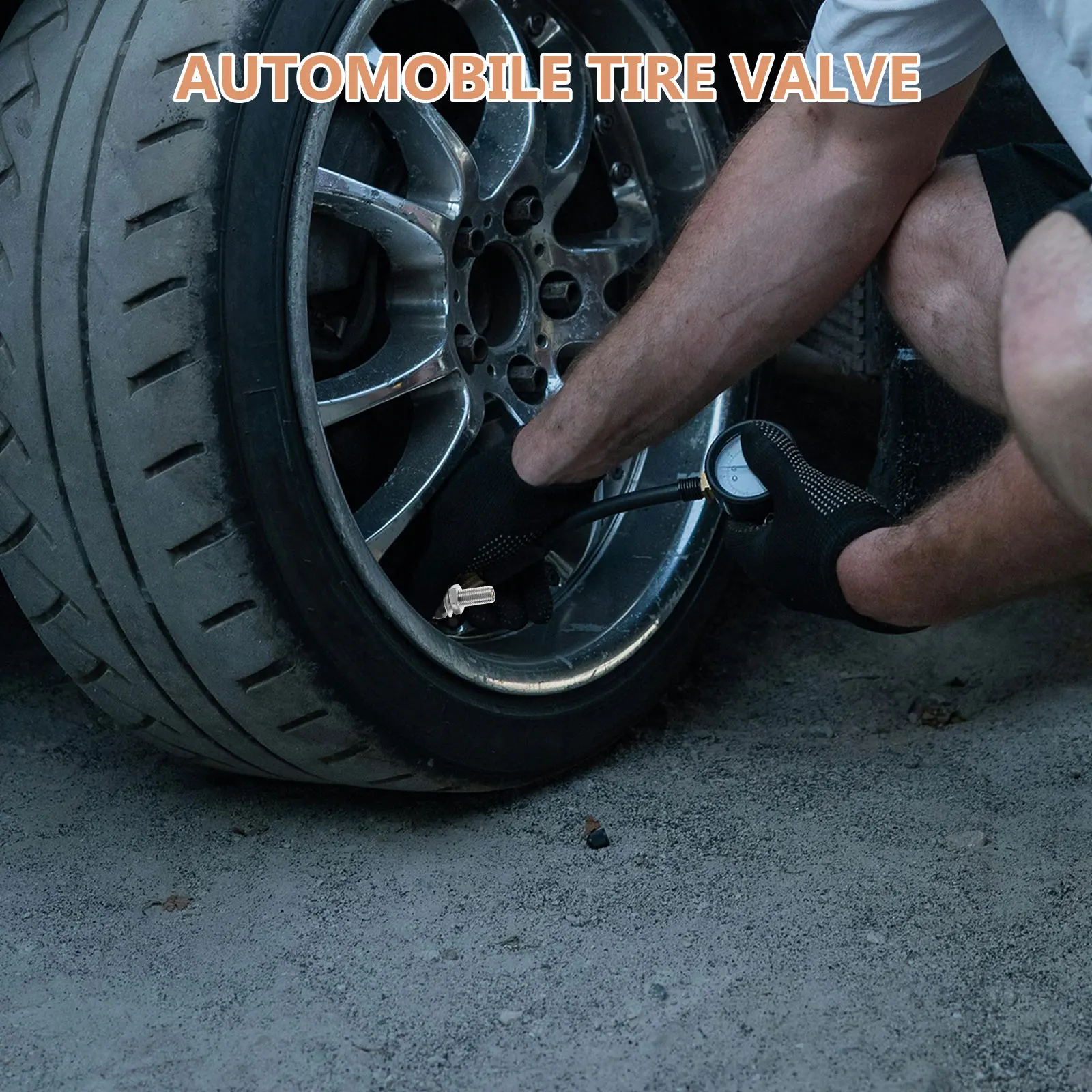 

2pcs Copper Valve Stem Tubeless Tire Sealant Car Bike Electric Scooter Inflator Air Tight Fit Metal Material Versatile