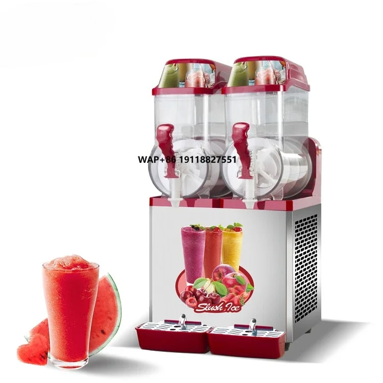 

GQ-SM212 2 tank Cheap Space Automatic Commercial Wholesale Icee Slush Making Machine Spare Parts