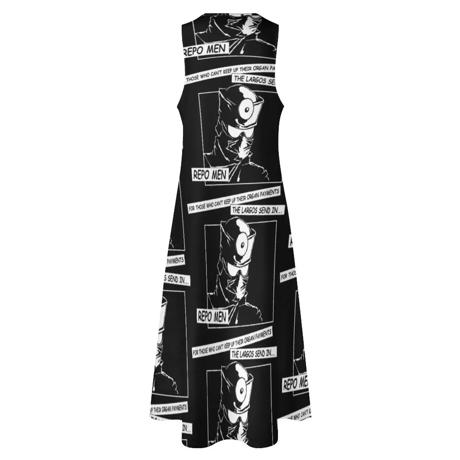 เรปโพอ! ชุดเดรสยาวสีขาวสำหรับฤดูร้อน ชุดออกงานสำหรับผู้หญิง ชุดเดรสสำหรับผู้หญิง  (จากละครเวทีเรื่อง The Genetic Opera The Repo Men)