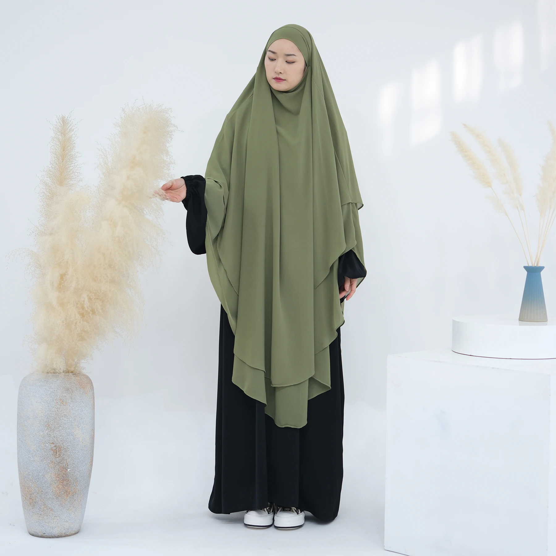 

Исламская одежда для женщин: Джеллаба, большой химар из шифона, хиджаб, шарф, бурка, никаб, абайя, платье для молитвы на Рамадан