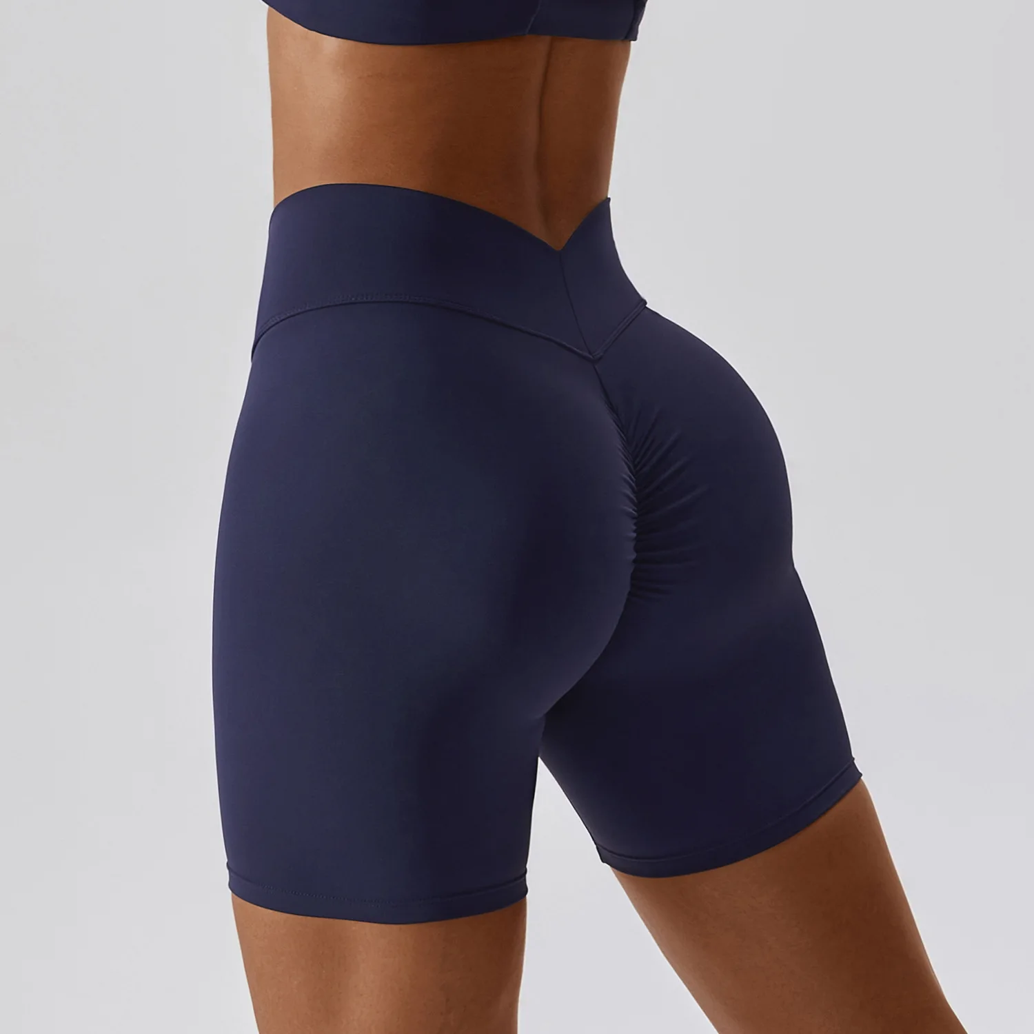 Summer Yoga Shorts Women Running Fitness High Waisted Sports Shorts Seamless Push Up Scrunch Butt Gym Snorts Workout Gym Shorts