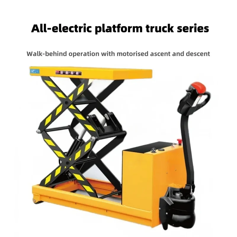 high quality izle 0kg Mobile Platform Truck with Four-Wheel Hydraulic Lifter Shopping & Storage OEM Options Availle
