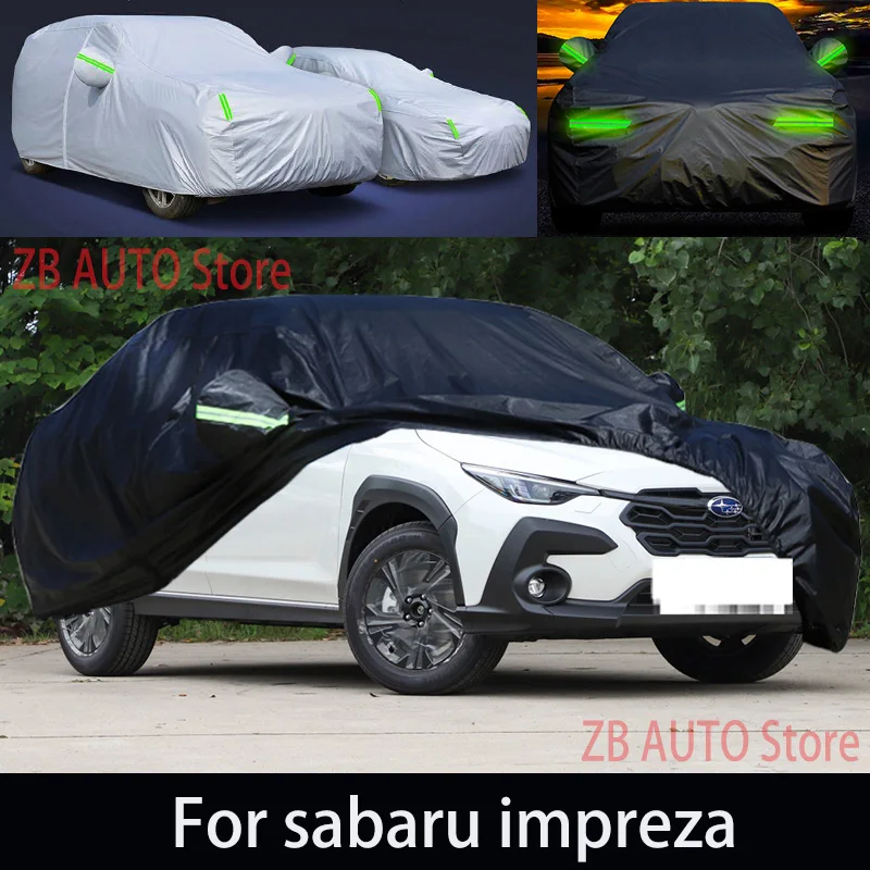 

For sabaru impreza Outdoor Protection Full Car Covers Snow Cover Sunshade Waterproof Dustproof Exterior Car accessories