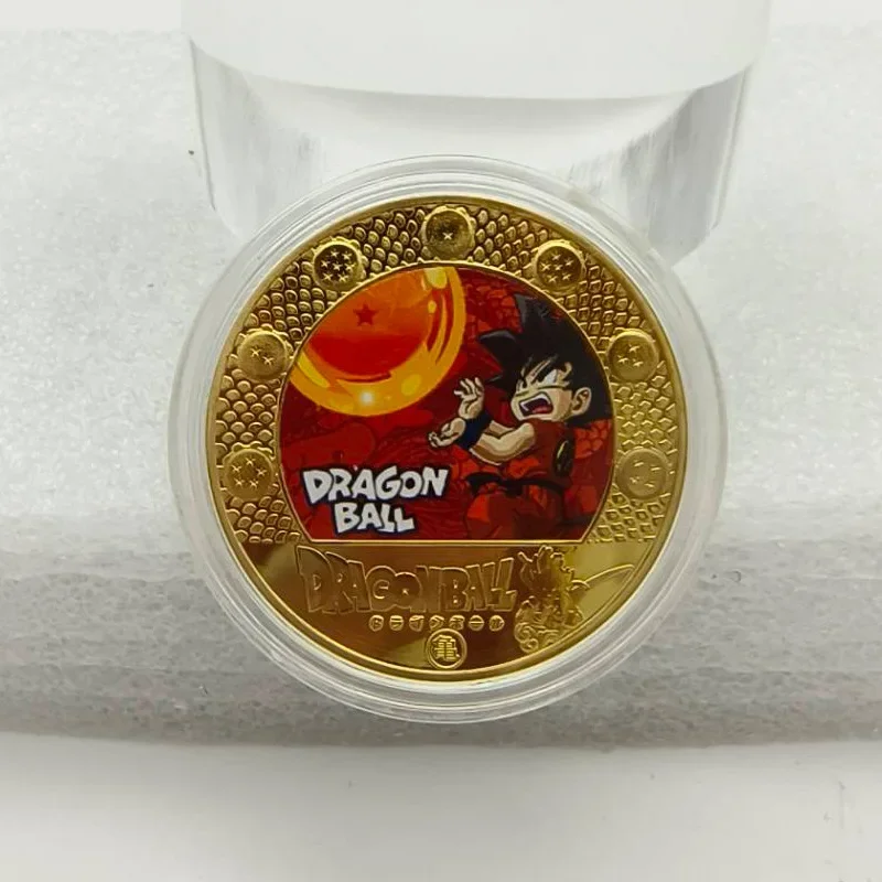 

Dragon Ball Commemorative Coin Sun WuKong Animation Around Hand Coin Cartoon Characters Birthday Gift Metal Collection