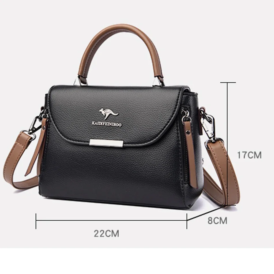 Luxury Designer Handbags Purses New High Quality Solid Color Leisure Shoulder Bags Pu Leather Crossbody Messenger Bags for Women