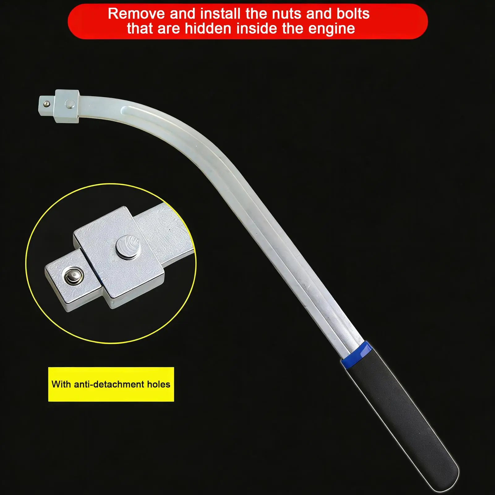 

Набор инструментов для натяжителя ремня двигателя, регулируемый, с противоскользящим покрытием, для снятия и натяжения, для ремней приводных, для прицепов, автодомов, грузовиков, автомобилей