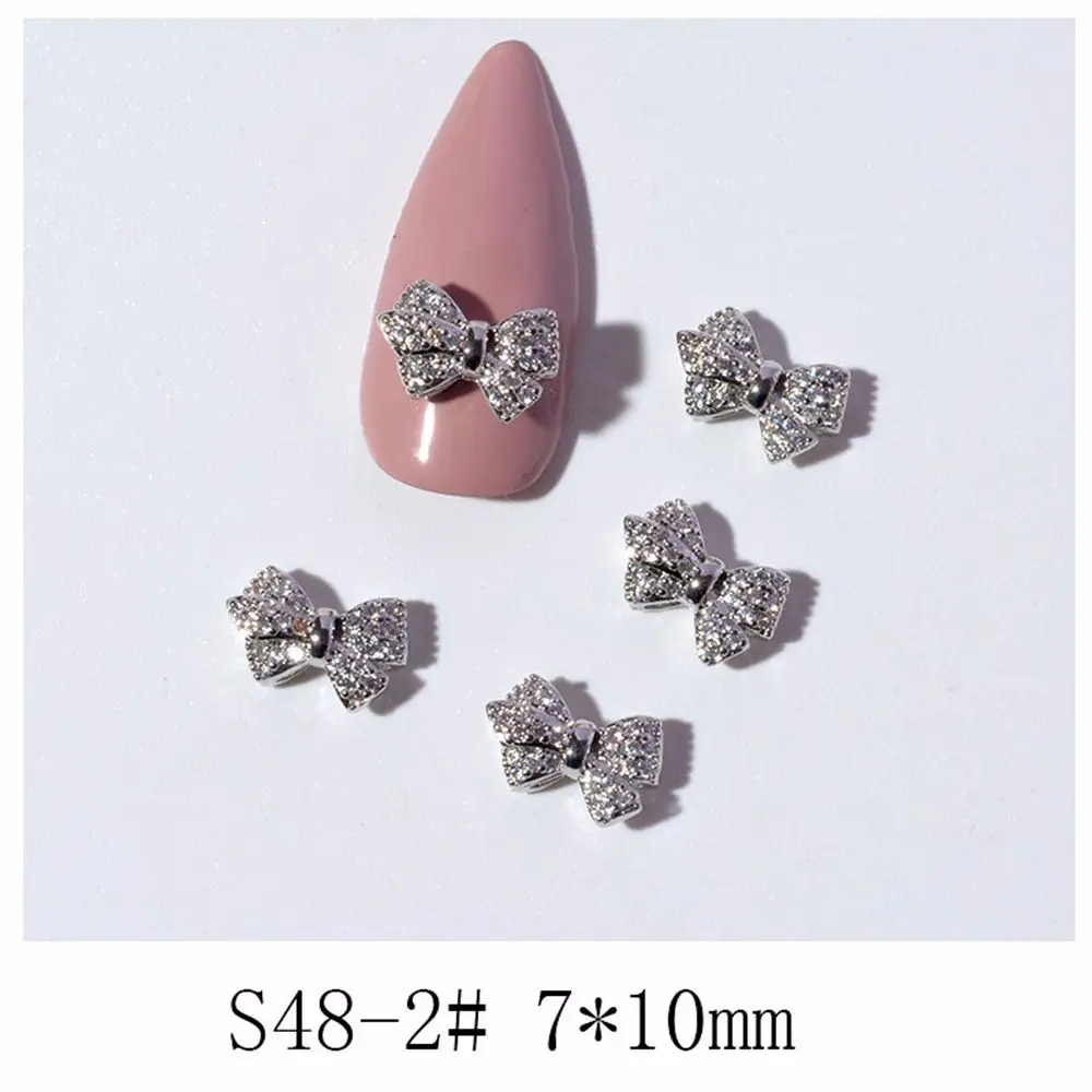 Super Flash Crystal Pearl Diamond Charms Bow Nail Rhinestones Manicure Tools Butterfly Nail Jewelry DIY Nail Art Decorations