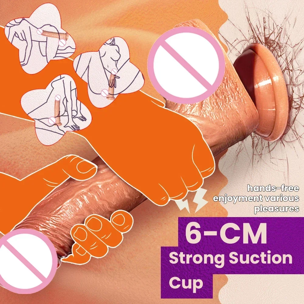 Realistic Big Penis Vibrator APP Wireless Remote Control Heating Female G-spot Massager Vaginal Masturbator Sex Toy for Women