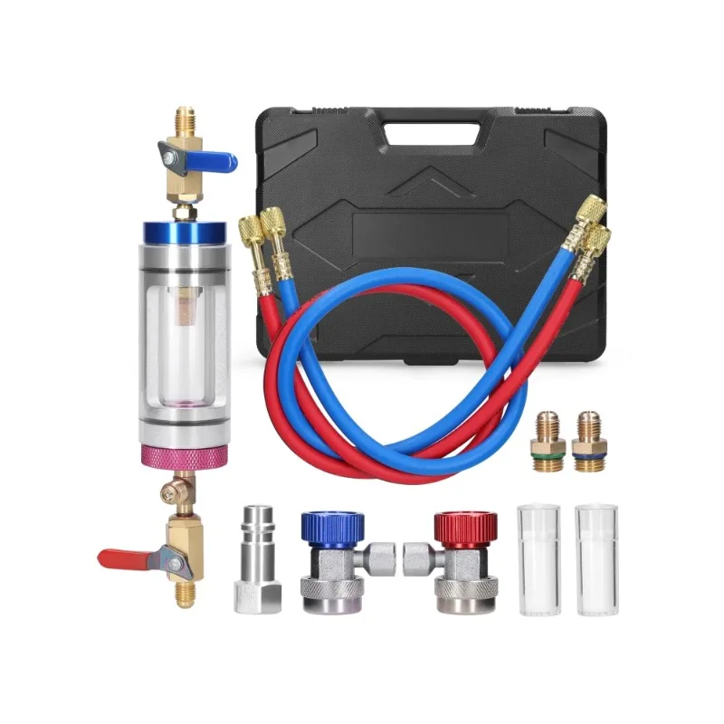 

Auto Air Conditioner Refrigerants Filler Vacuum Type Watertank Replacement Pressure Gauge Auto Repairing Tool Assembly Parts