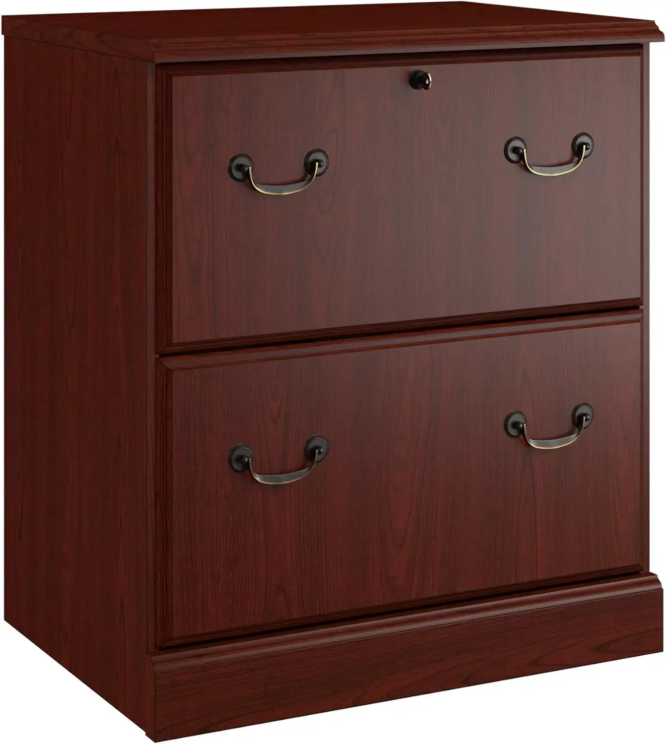 

kathy ireland Home by Bennington 2 Drawer Lateral File Cabinet, Harvest Cherry (WC65554-03)