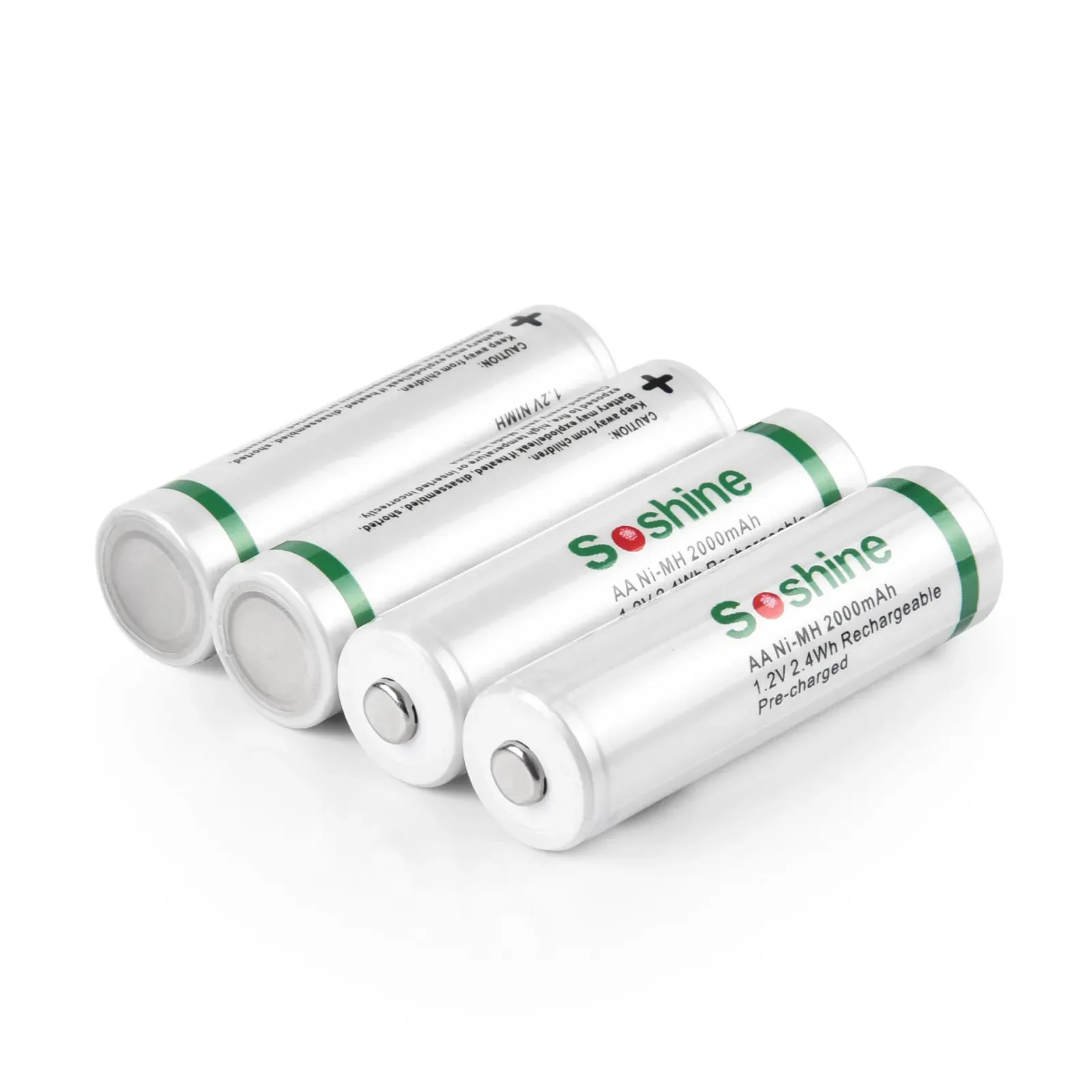 Soshine 1.2V 2000mAh Ni-MH kolacja o niskim samorozładowaniu akumulatory AA akumulatory do słuchawek z aparatem cyfrowym