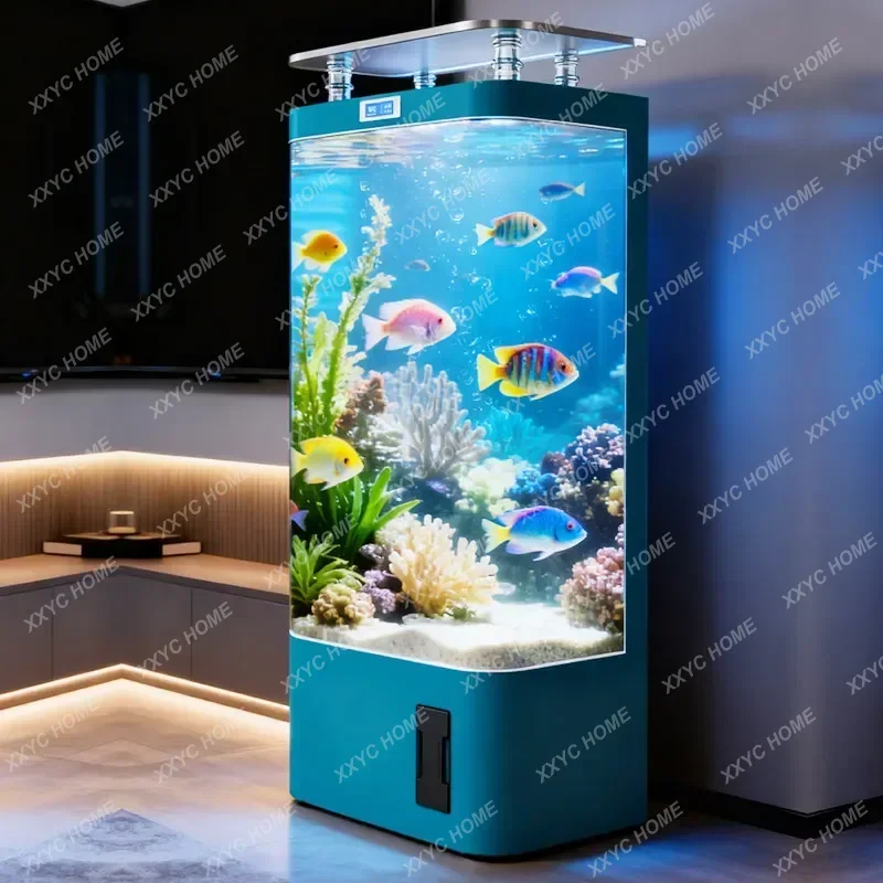 XX Smart Self-Cleaning Fish Tank - Medium Sized Standing Ecological Aquarium With Built-in Filtration No Water Change Needed