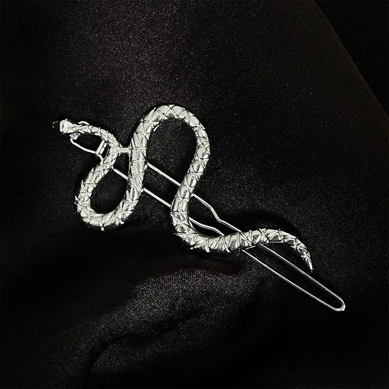 Snake Hair Pin Women\'s Bangs Duckbill Clip Rhinestone Alloy Barrette Fashion Design Hair Clip Hairpin Hair Accessories For Women