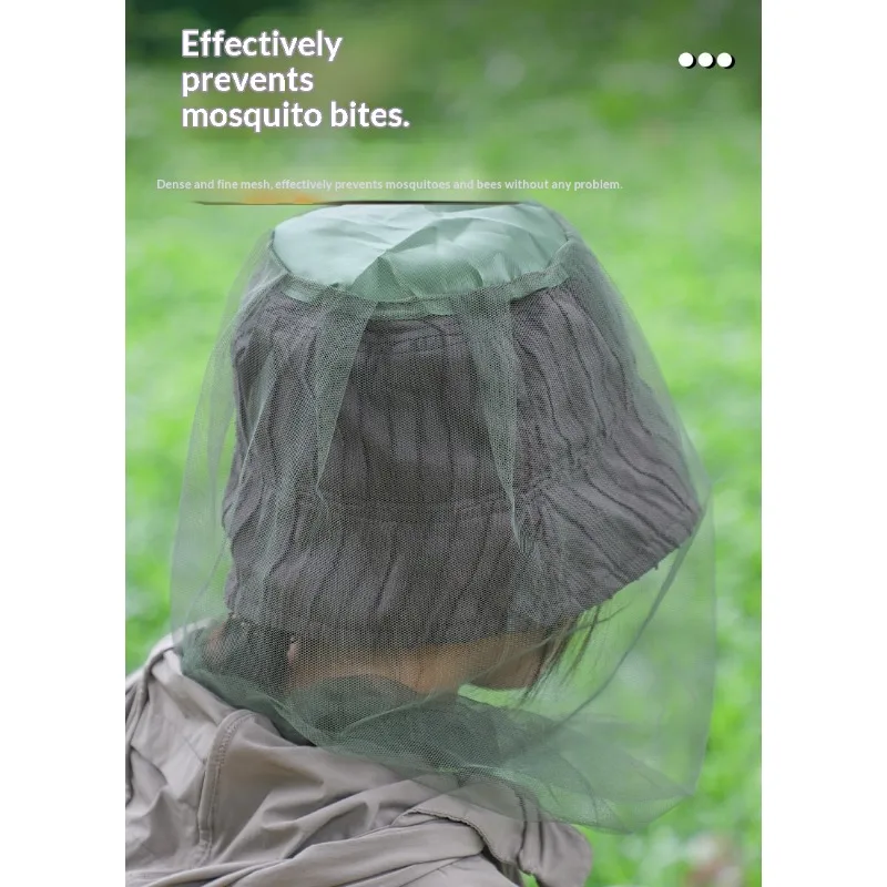 Hot Sale Retractable Mosquito Net Hat Anti-insect Protective Cap Outdoor Camping Fishing Accessory 1PC