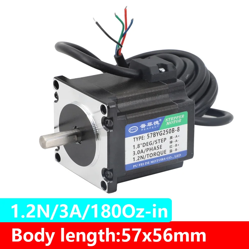 NEMA23 silnik krokowy 2-fazowy 4-przewodowy 1.2N/1.8N/2.3N/2.5N/2.8N do plotera CNC grawerka laserowa i drukarki 3D