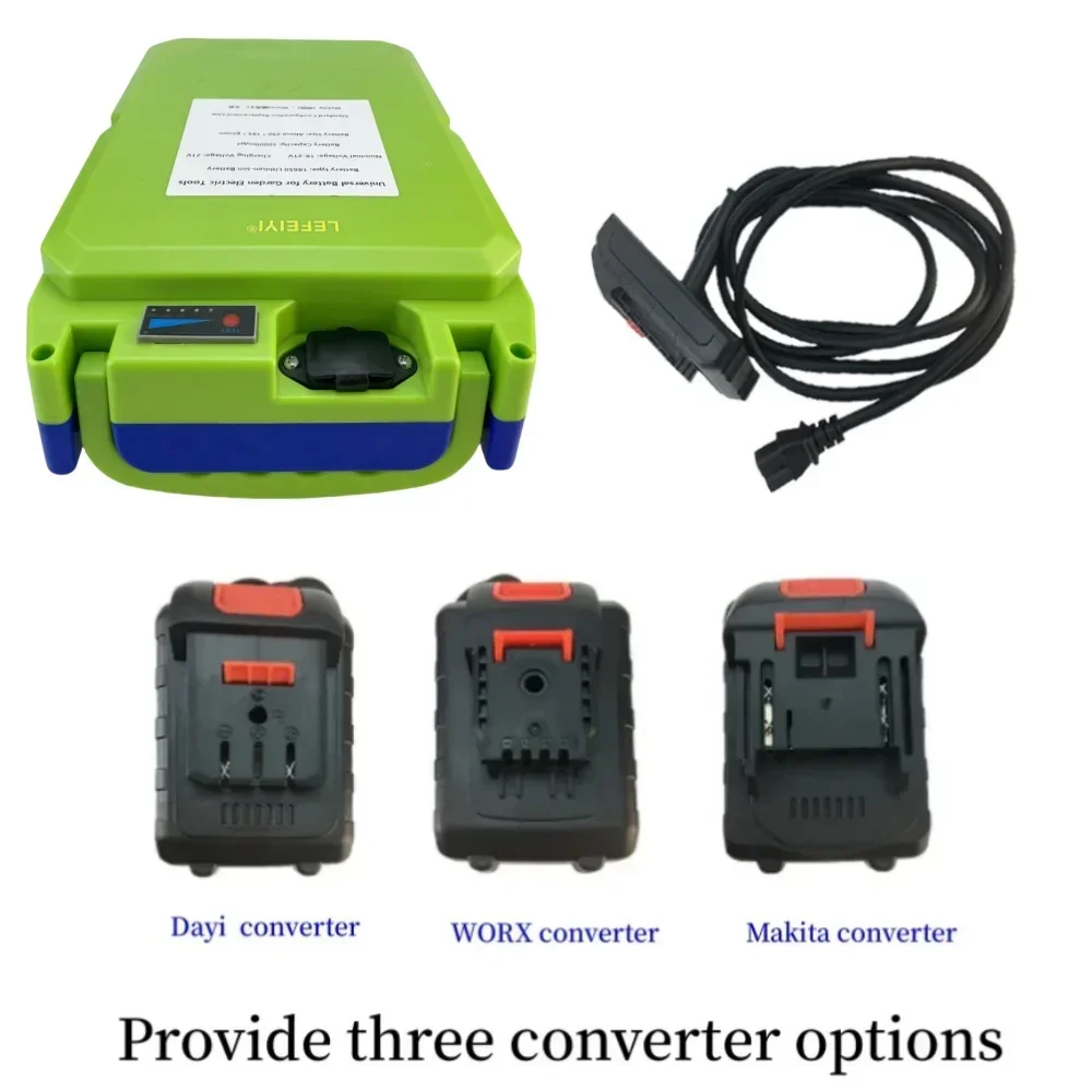 100% جديد 21 فولت 50000 مللي أمبير 18650 بطارية ليثيوم تنطبق على جزازة العشب الكهربائية آلة التحوط منتقي الشاي