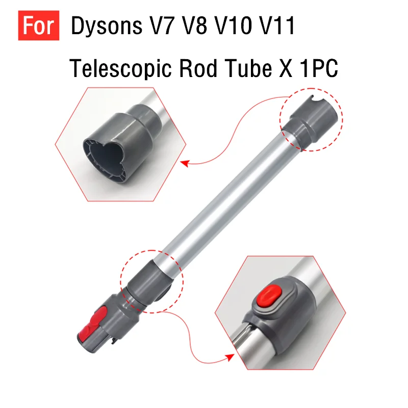 Telescopic Extension Rod Wand Tube Pipe For Dyson V7 V8 V10 V11 Wireless Vacuum Cleaner Accessories