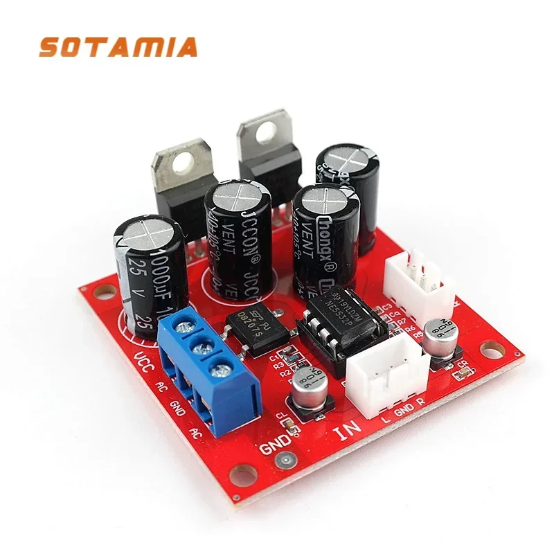 

SOTAMIA Vinyl Record Player MM MC Phono Preamplifier Audio Board NE5532 Amplifier Preamp Phonograph Amp for Power Amplifiers