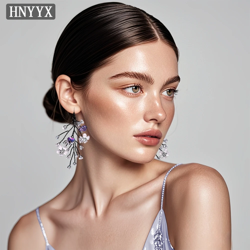 

HNYYX Beaded Earrings Women's Heart Shaped Crystal Geometric Handmade Earrings Bohemian Simple Eardrop Party Holiday Gift B31