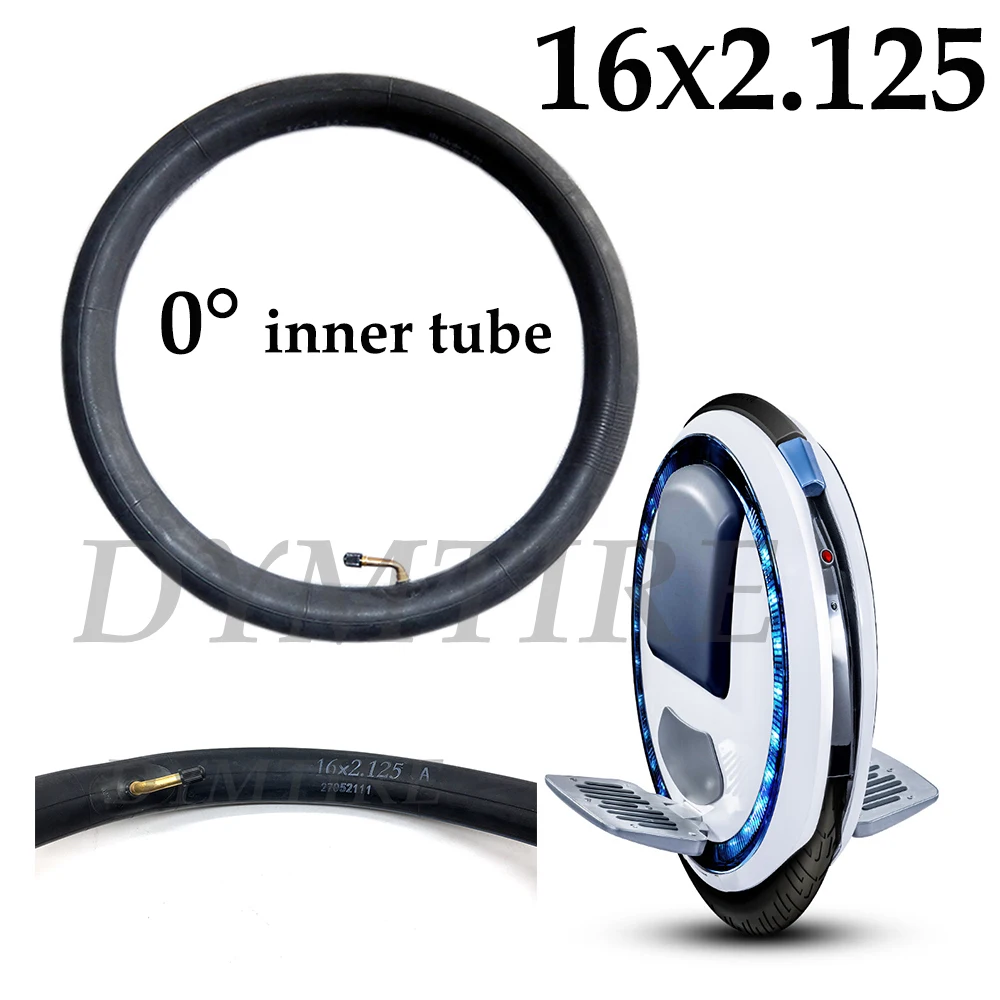 Tubo interior para Ninebot One C + E + P, 16x2.125 pulgadas, rueda única, equilibrio de vehículo, autobalance, Scooter, butilo, tubo de goma, neumático