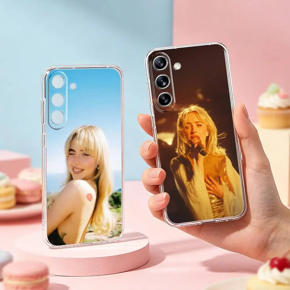 

S-Singer Sabrina Carpenter Phone Case For Samsung Galaxy A91,80,73,72 ,71,53,52,32 ,31,22,21s,20,Transparent Soft Case