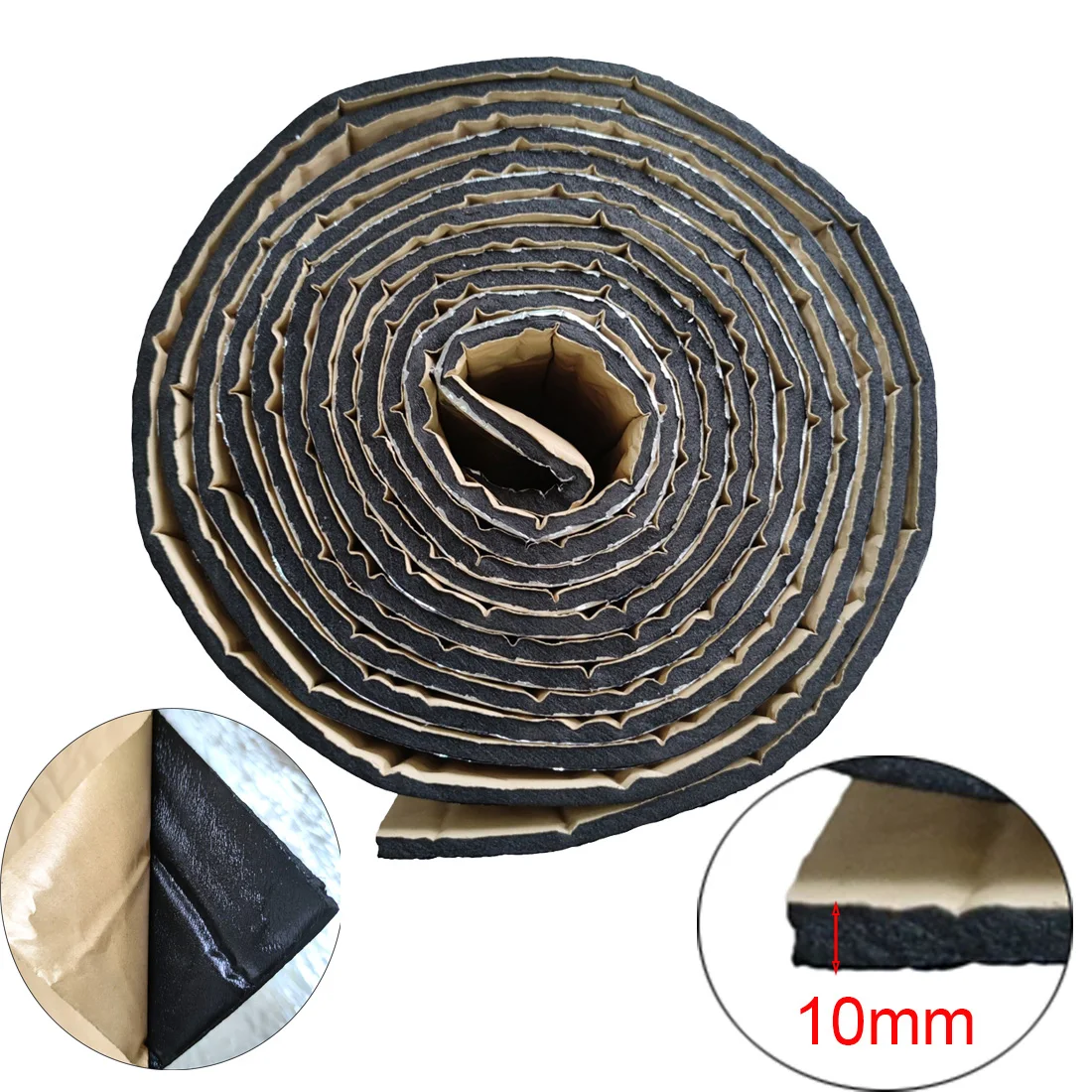 9/12/18/27pcs 50*30cm Sound Deadener Heat Insulation Mat Car Hood Tail Cover Armaflex Sound Proofing Deadening Insulation Pad