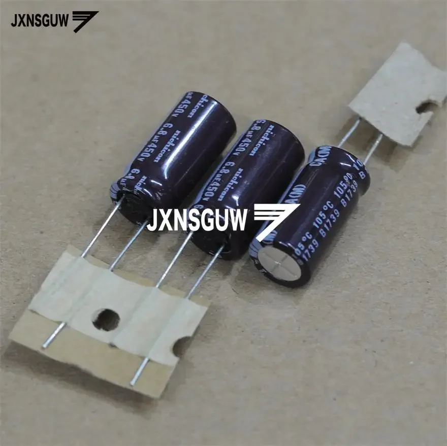 

20PCS/lot original japan NEW NICHICON CA series 450V6.8UF 10x20 aluminum electrolytic capacitor 105c 6.8UF 450V free shipping