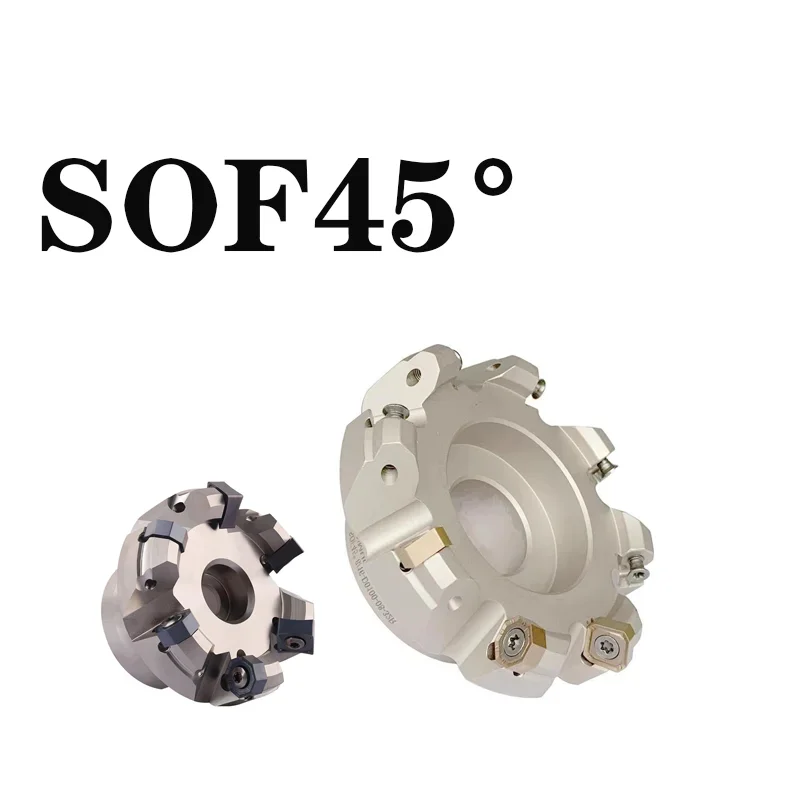 

SOF45 50 63 80 Double-sided Roughing 45 Degree Face Milling Cutter Head for ONMU05 Series Carbide Insert CNC Machine