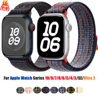 Nylon Sport Strap for Apple Watch Band 49mm for Nike Loop Bracelet iWatch S10 9 8 7 6 5 4 3 se2 Ultra 2 46mm 45mm 44mm 41mm 42mm