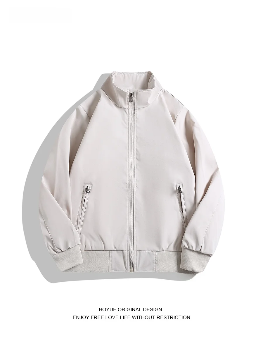 

Куртка Boyue в японском стиле, повседневная, с воротником-стойкой на молнии, для подростков (мальчиков и девочек)