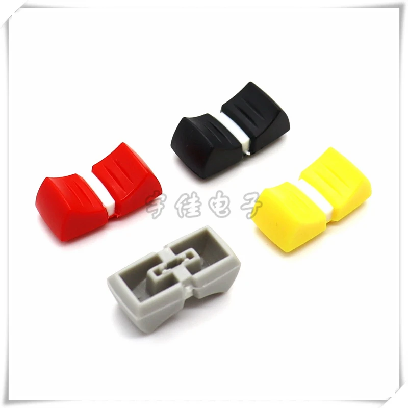 20PCS Mixer Push Key Cap Mixer Disc Player Volume Fader Cap Straight Slide Potentiometer push-pull Cap Aperture 4MM