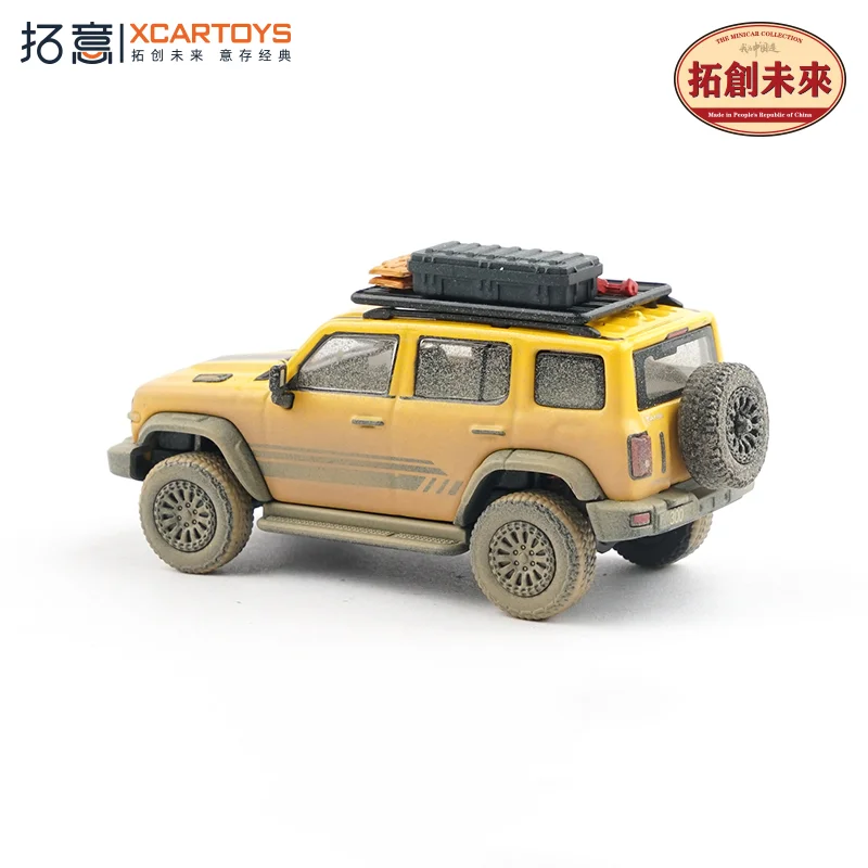 TaoYi Modello di auto fuoristrada in lega in scala 1/64 Versione fango Pezzo espositivo Edizione limitata Design di bordo Giocattolo non radiocomandato
