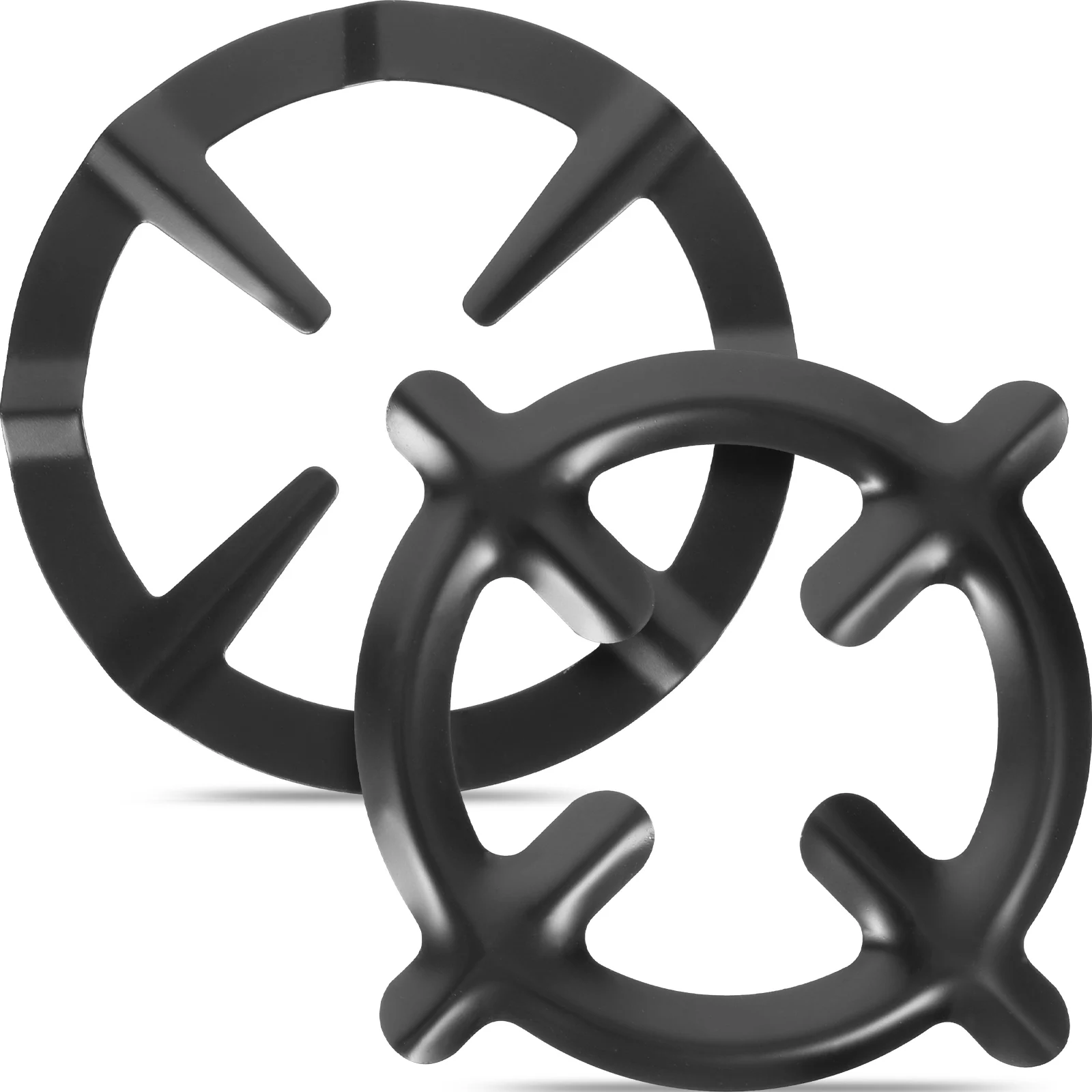 2 قطعة موقد غاز حامل إبريق القهوة المضادة للانزلاق وعاء تحديد الرف للمطابخ موقد غاز رف المضادة للانزلاق ووك الرف #3