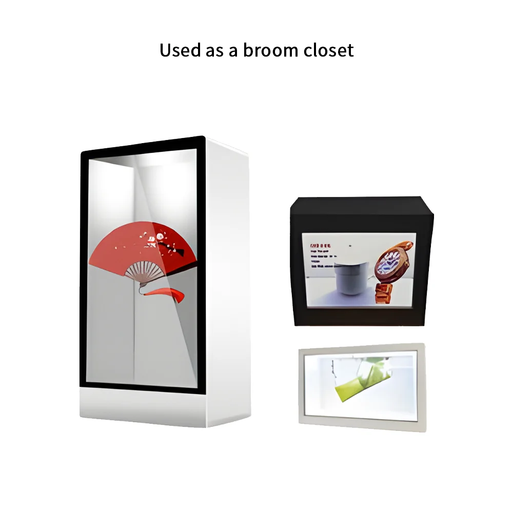12 Inch Transparent Dustproof LCD Display Cabinet with 3D Interactive Screen IP65 Rated 1 Year Warranty