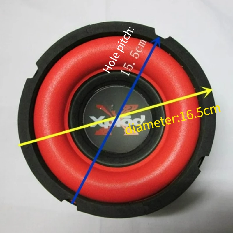 SOTAMIA 1Pcs 6.5 Inch Subwoofer 4 Ohm 80W 100 Magnetic Home Theater Smart Audio Speaker Car Subwoofer Modification Upgrade