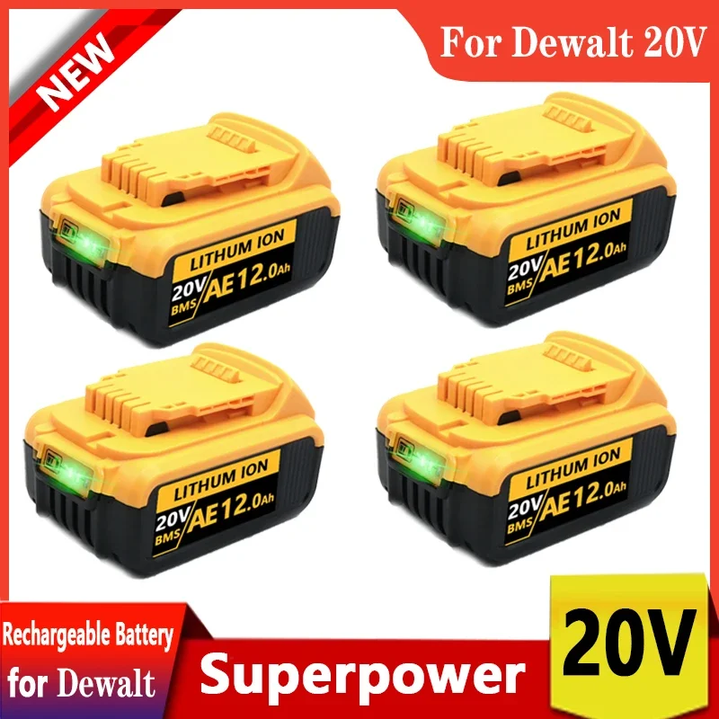 

Original DCB200 20V 8000mAh Lithium Replacement Battery For Dewalt 18V DCB184 DCB200 DCB182 DCB180 DCB181 DCB182 DCB201 DCB206