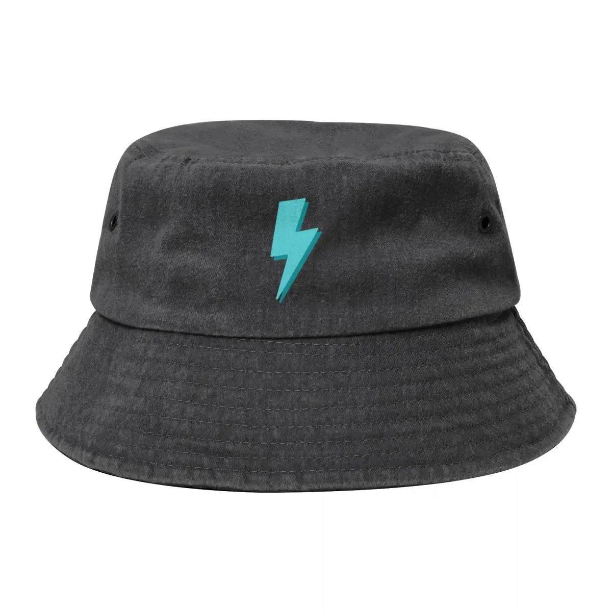 

Teal Lightning Bolt Bucket Hat Beach Bag birthday Anime Hat Dropshipping Men Women's