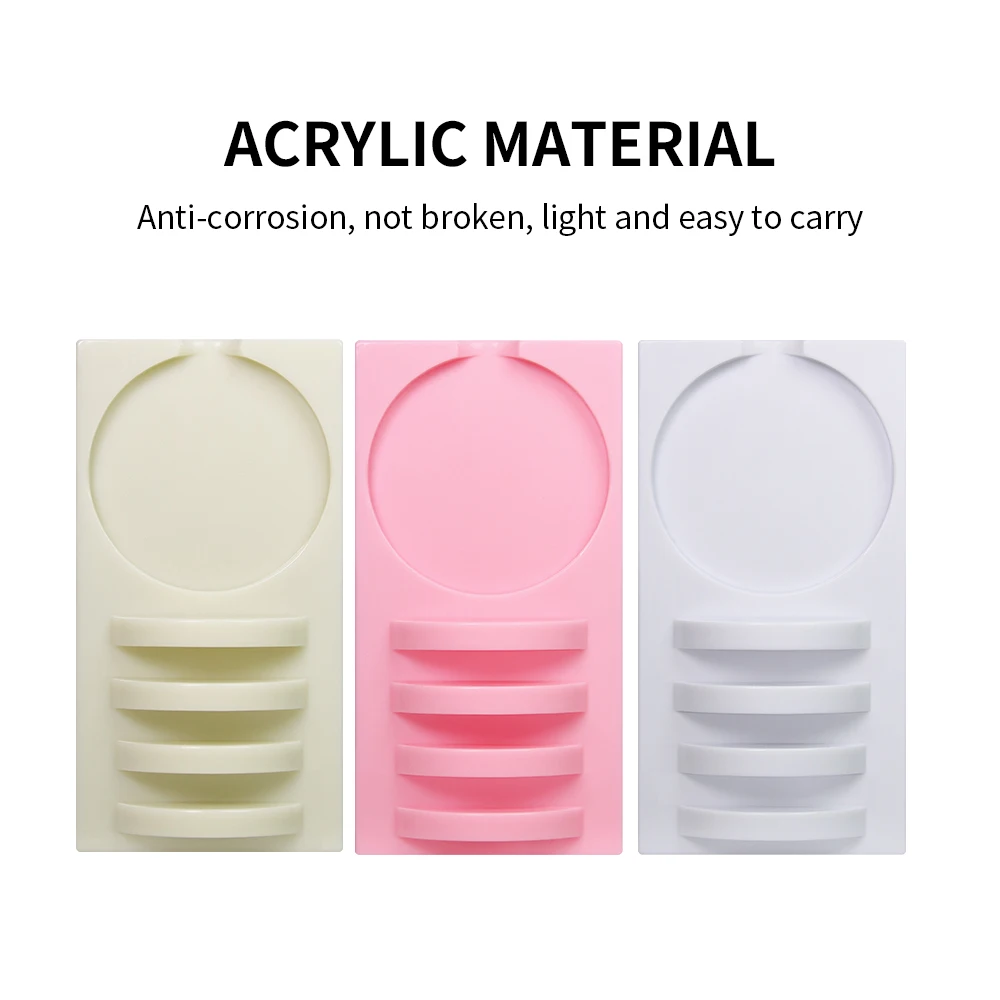 GLAMLASH Eyelashes Extension Individual Glue Pallet Put Lash And Jade Pad Lash Measure Pads Adhesive Glue Stand Holder