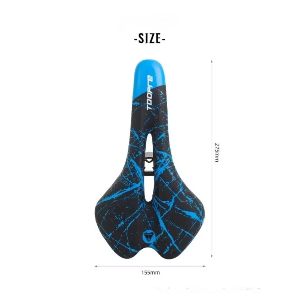 Soft PU Leather Bicycle Saddle Comfortable Shockproof MTB Seat Graffiti Gel Filled Cycling Cushion view 6