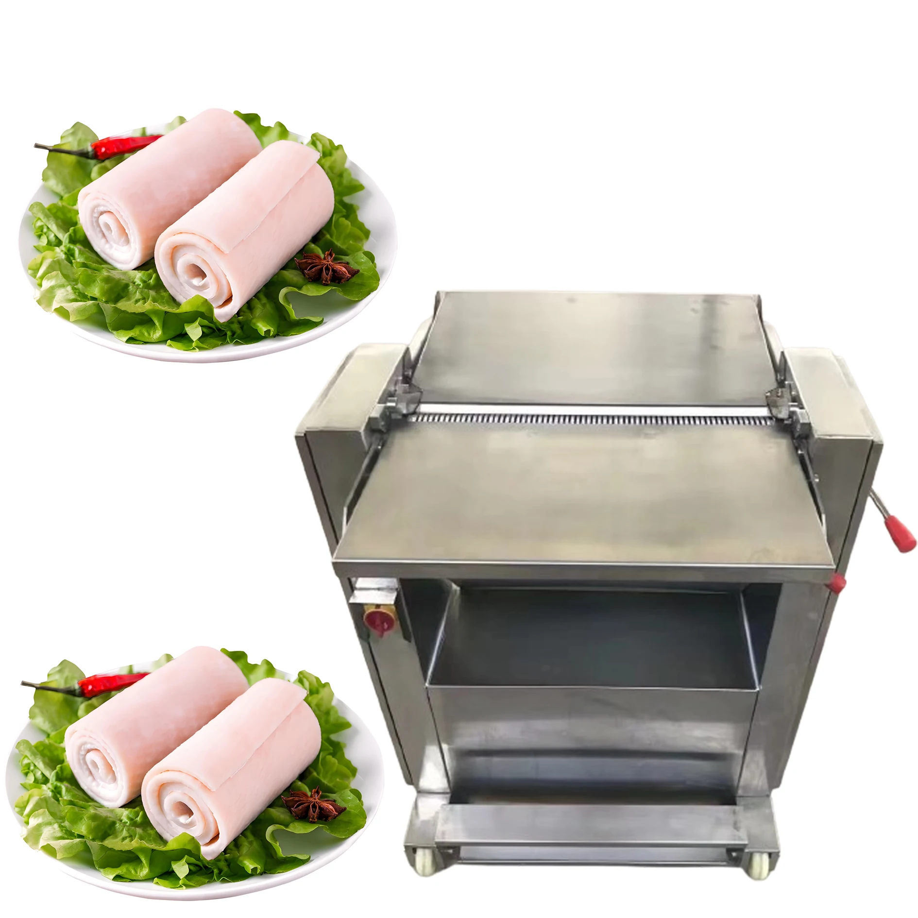 Commercial high quality pig skin removal machine Pork belly peeling and degreasing machine