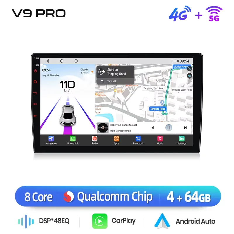 Junsun Draadloze Carplay Android Auto Autoradio Voor Citroen Berlingo B9 Peugeot Partner 2008 - 2019 Gps Multimedia 2 Din
