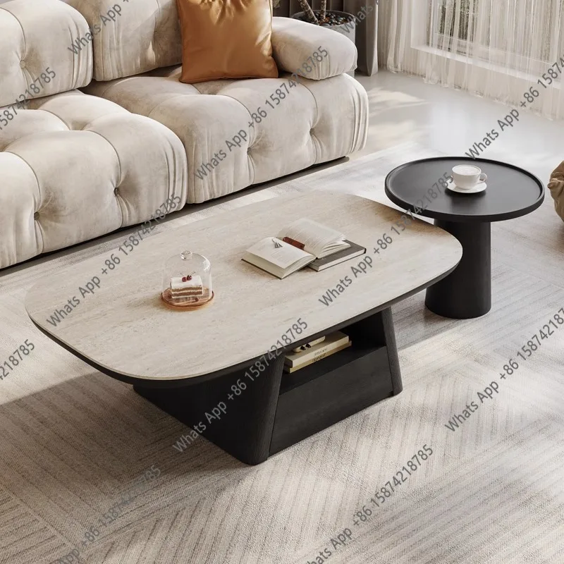 Luxury Modern Coffee Table Living Room Unique Cheap Space Saving Aesthetic Side Table Service Mesa Auxiliar Postmodern Furniture