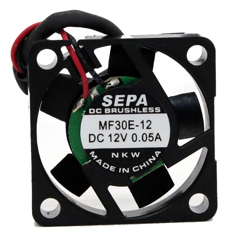 SEPA MF30E-12 Server Cooling Fan DC 12V 0.05A 30x30x6mm 2-wire