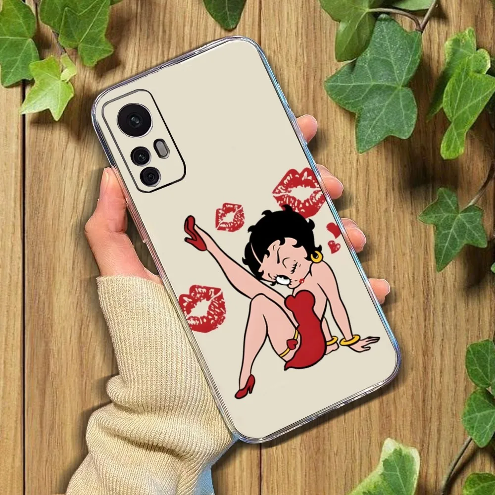 B-Bettys-Cute Phone Case For Xiaomi 11 Redmi Note 11 5G 8T 9A 9 10T Note8Pro Note9 12SUltra Transparent Case