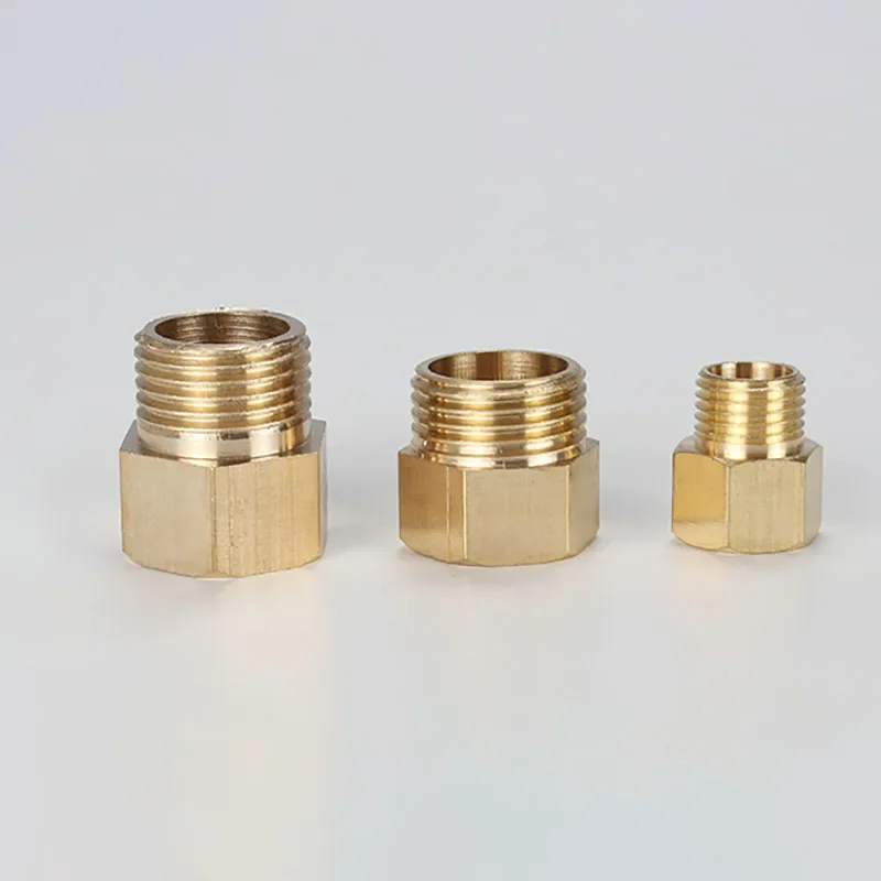 1PCS Metric Female To Male Thread M8 M10 M12 M14 M16 M18 M20 Brass Pipe Fitting Adapter Coupler Connector For Fuel Gas Water