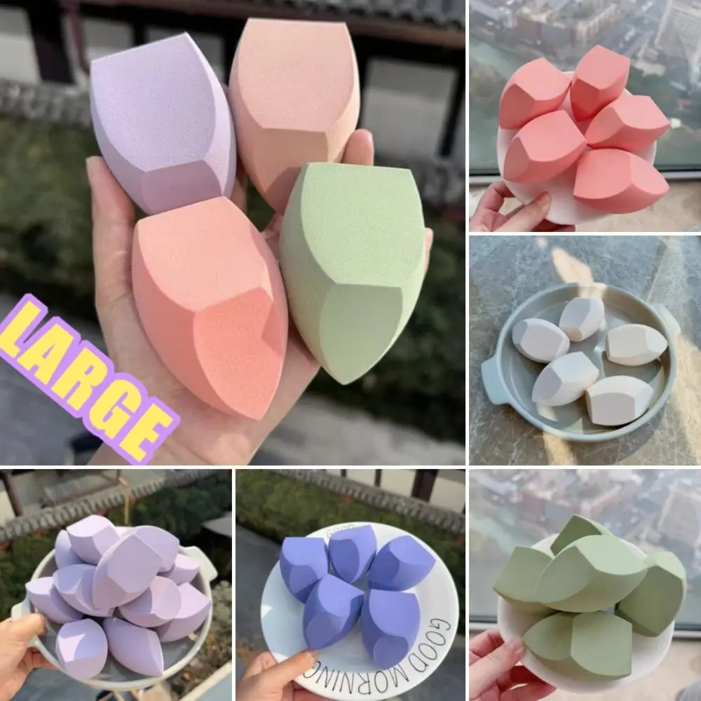 

8CM Ultra Large Makeup Blender Three Cuts Dry and Wet Makeup Sponge Colorful Travel Must-have Cosmetic Sponge Applicator