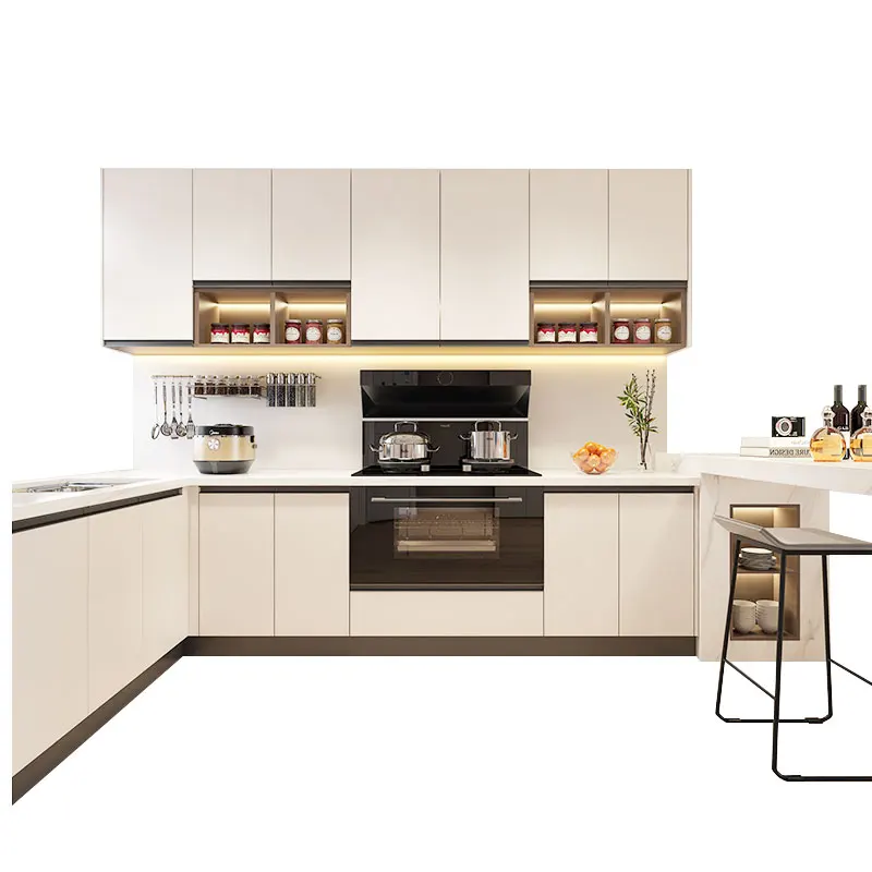Customized kitchen cabinets kitchen quartz countertops stoves open-style integrated cabinets and kitchen renovation