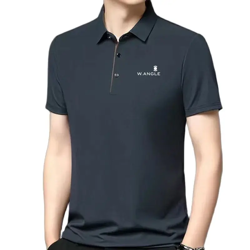 

남성골프티셔츠 Summer Golf Wear Men 2024 Luxury Brand Golf Tee Korean New Polo Golf Top Fashion Ice Silk Casual Top Men's Golf Apparel